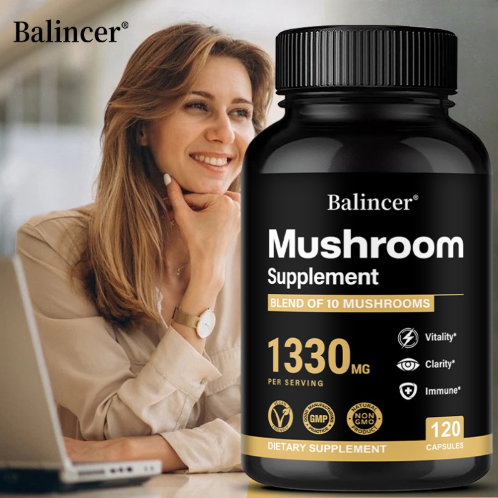 Lion Mane Mushroom - Suplementos de Complejo de Hongos -