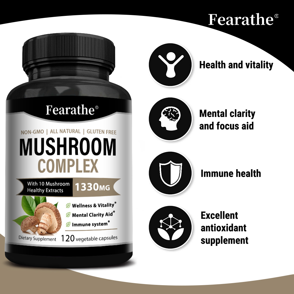 Cápsulas de Complejo de Hongos - Lion Mane Mushroom reseña y precio