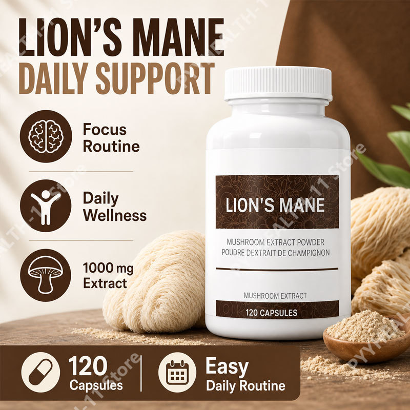 Cápsulas de Melena de León con - Lion Mane Mushroom reseña y precio