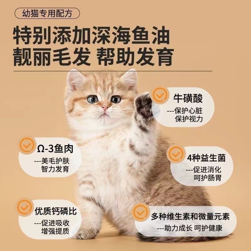 Alimento para gatitos de carne - Nutrition Physical Fitness reseña y precio