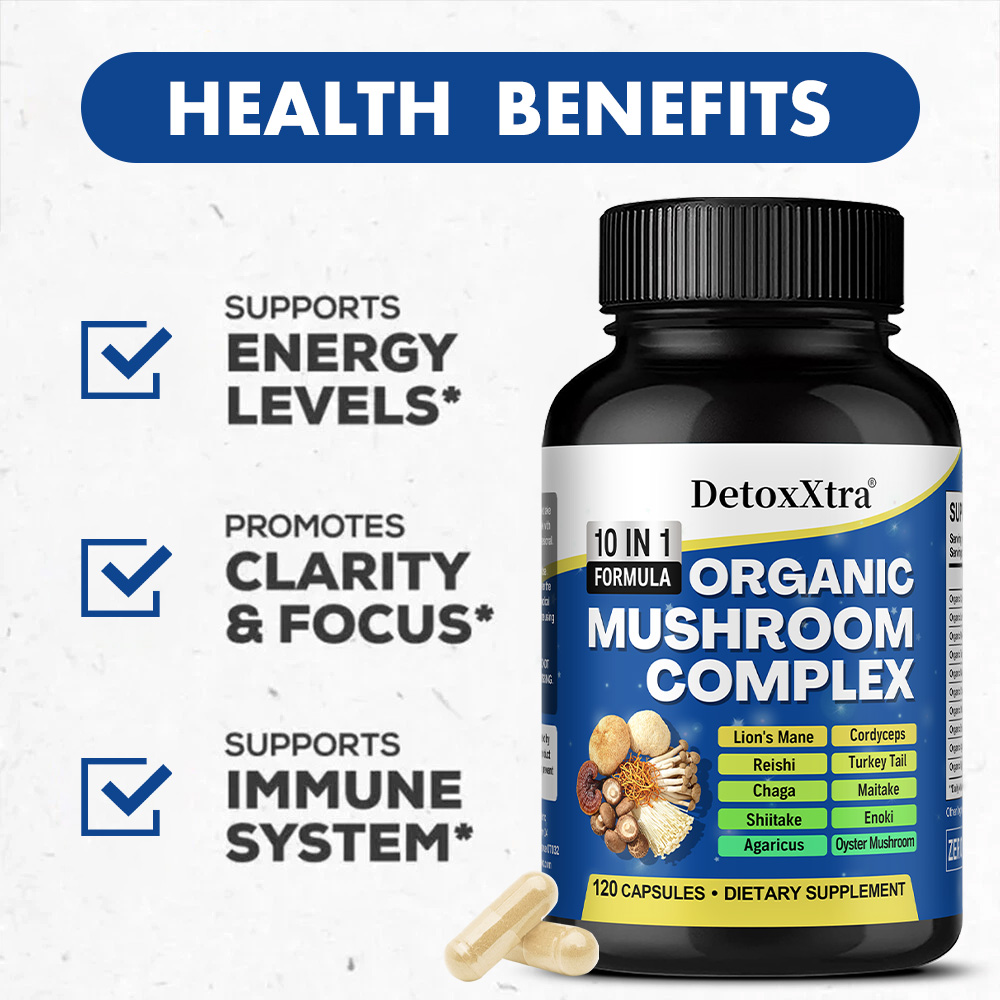 Cápsulas de Complejo de Hongos - Lion Mane Mushroom reseña y precio